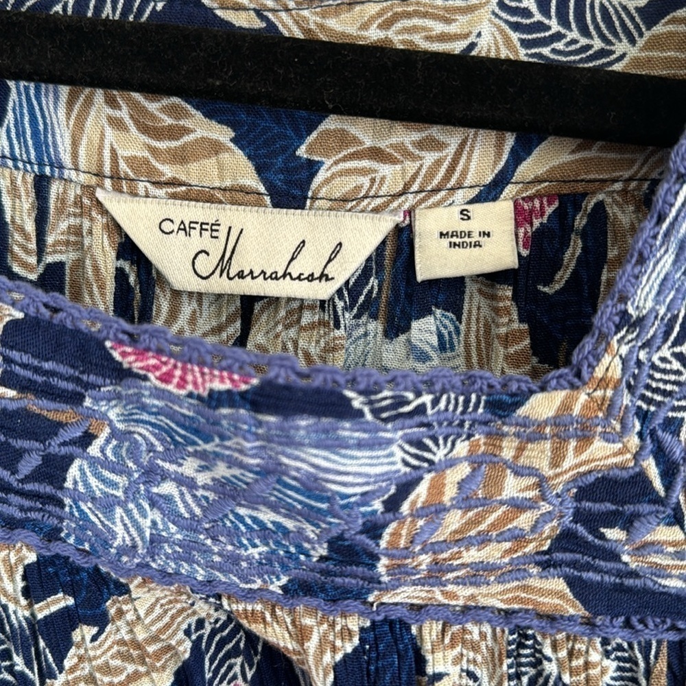 CAFFÉ Marrahesh Square Neck Embroidered Blouse | SIZE S - Picture 6 of 6